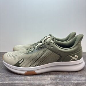 KURU Atom Fusion Men's 9.5 Sneaker Olive Green/Sand Running Shoes NEW Defects